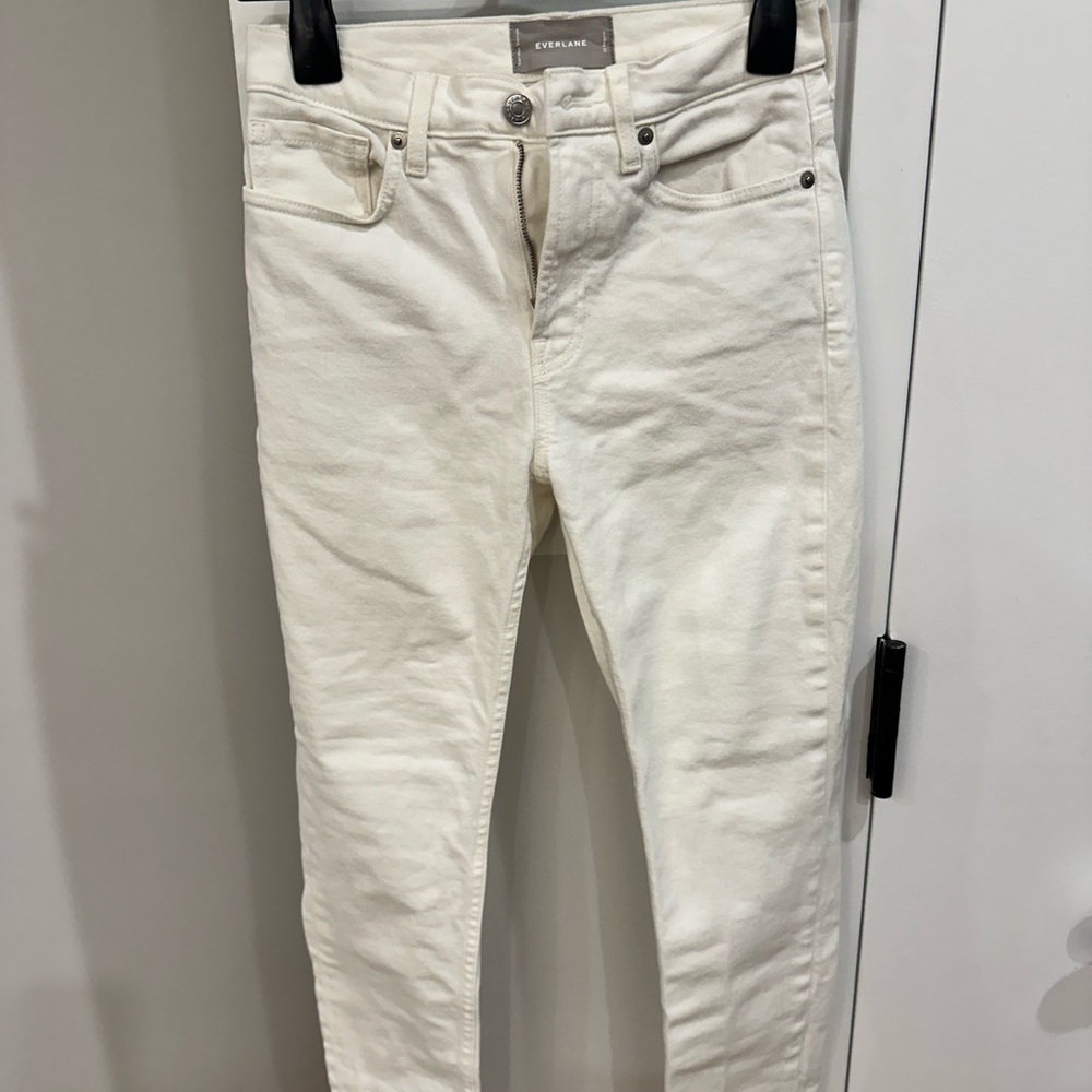 Everlane White Skinny Jeans